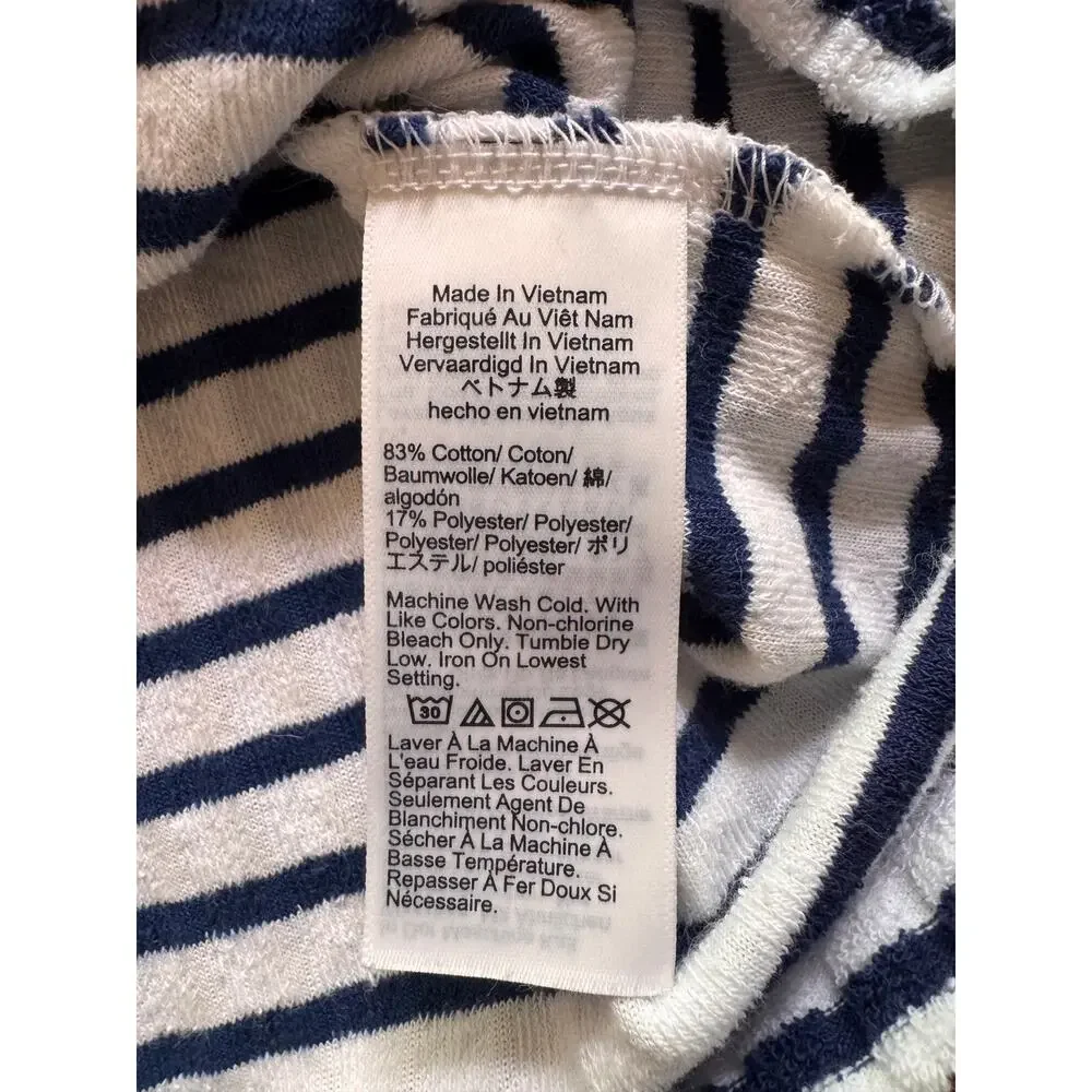 J. Crew Polo Mini Dress in Striped Towel Terry Size XS